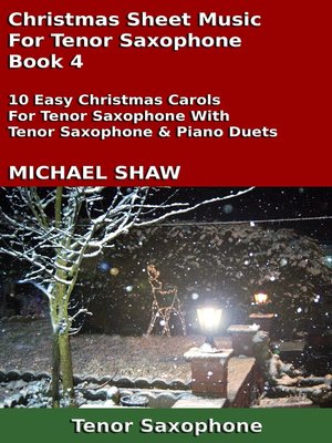 cover image of Christmas Sheet Music For Tenor Saxophone